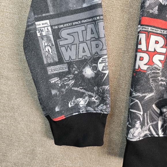 Star Wars Hoodie Large AOP Full Zip Lucas Film Comic Book Covers Marvel (E89) - Picture 7 of 10